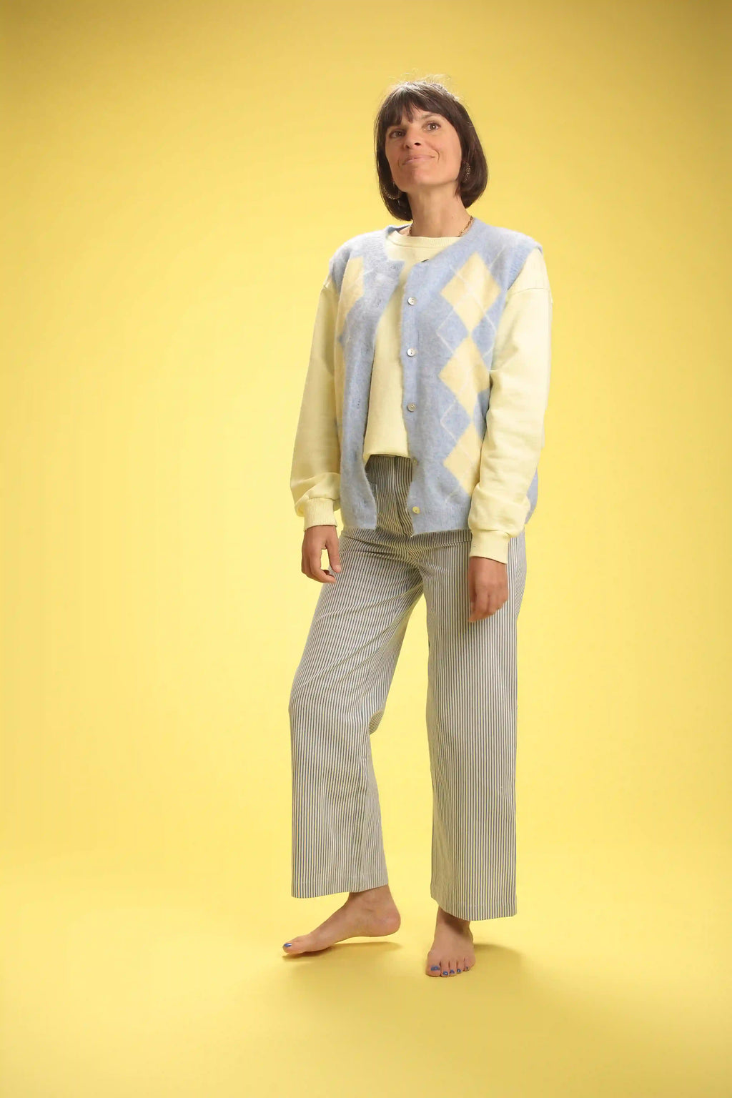 Gilet Geri bleu/jaune