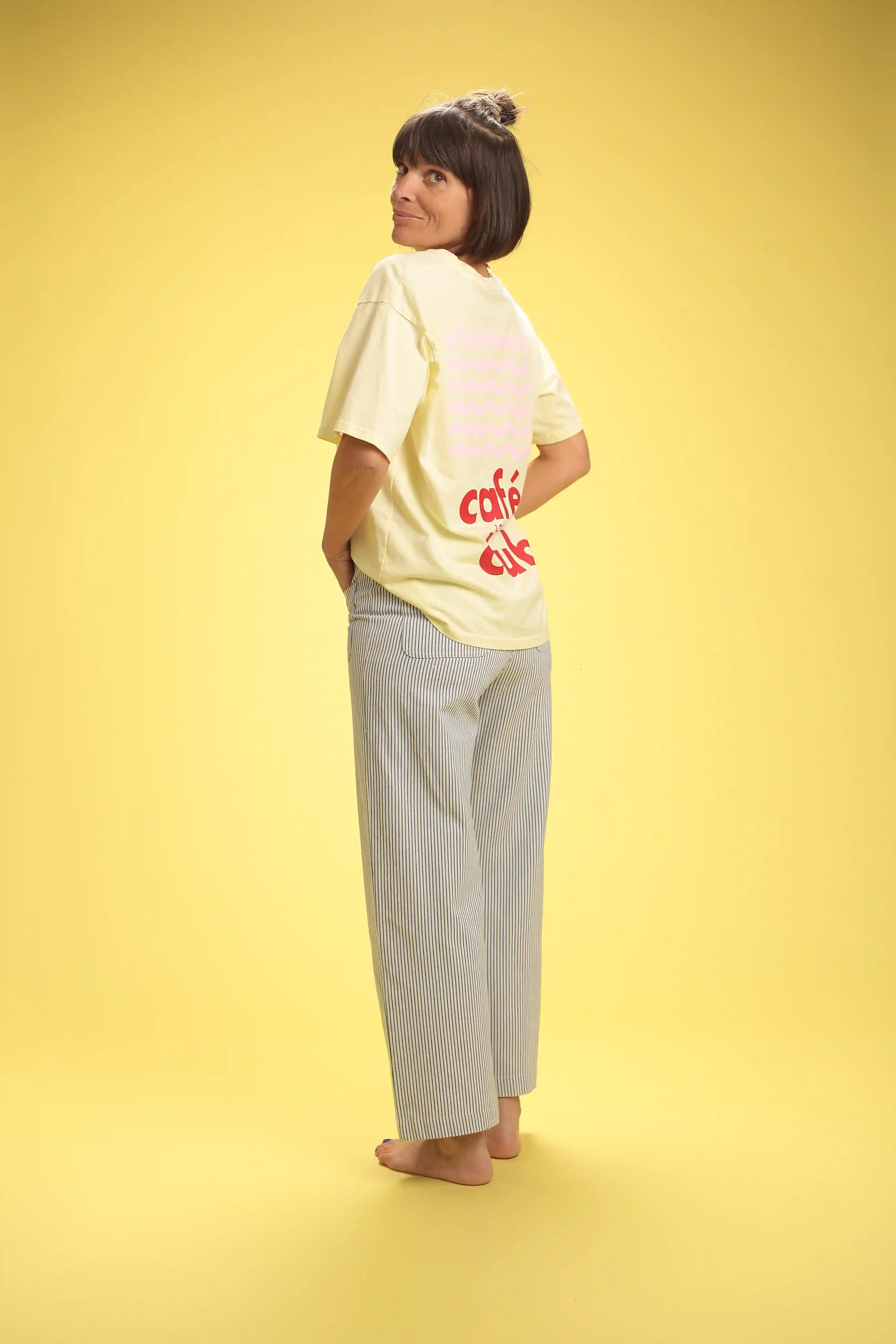 T-shirt Coffee jaune