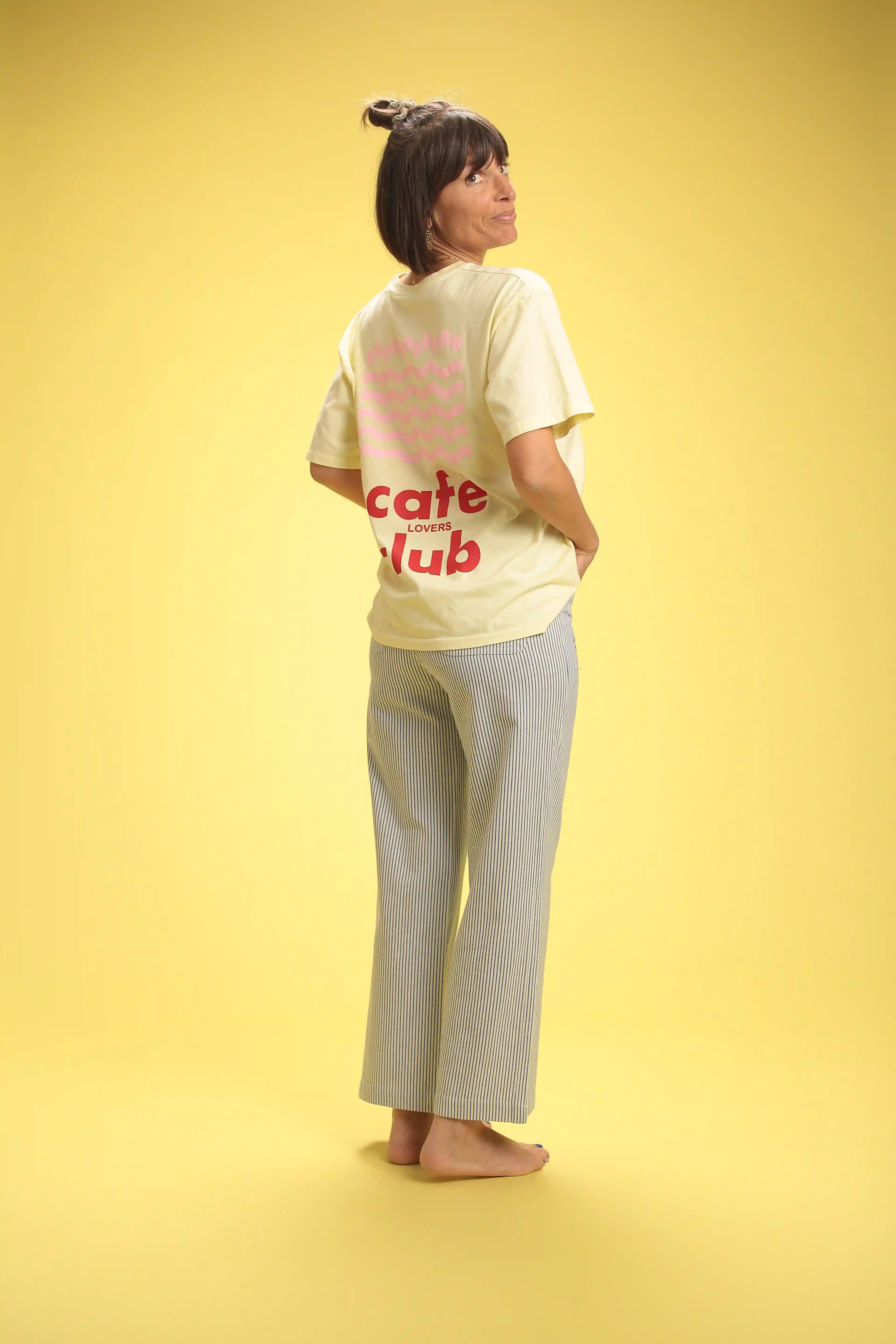 T-shirt Coffee jaune