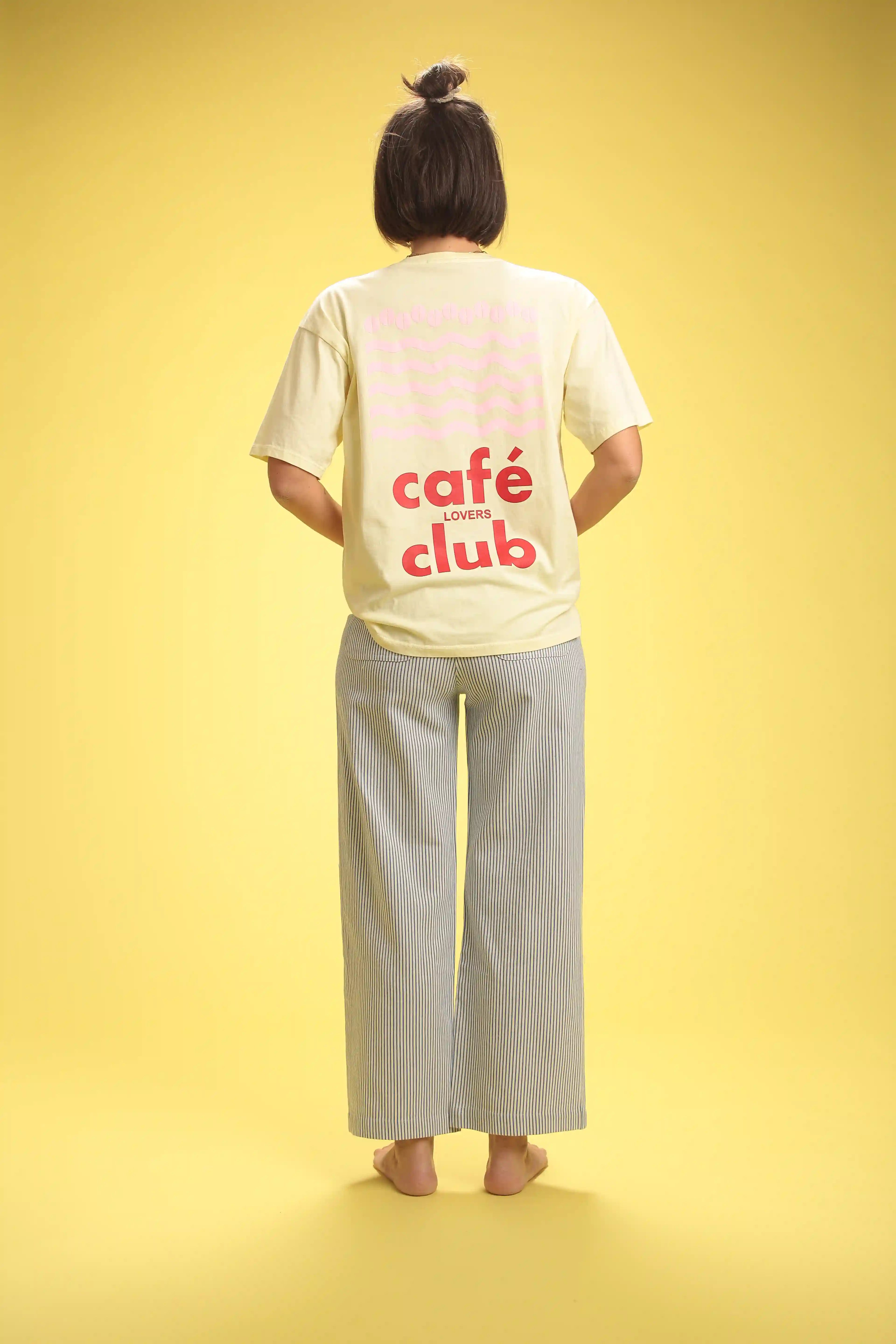 T-shirt Coffee jaune