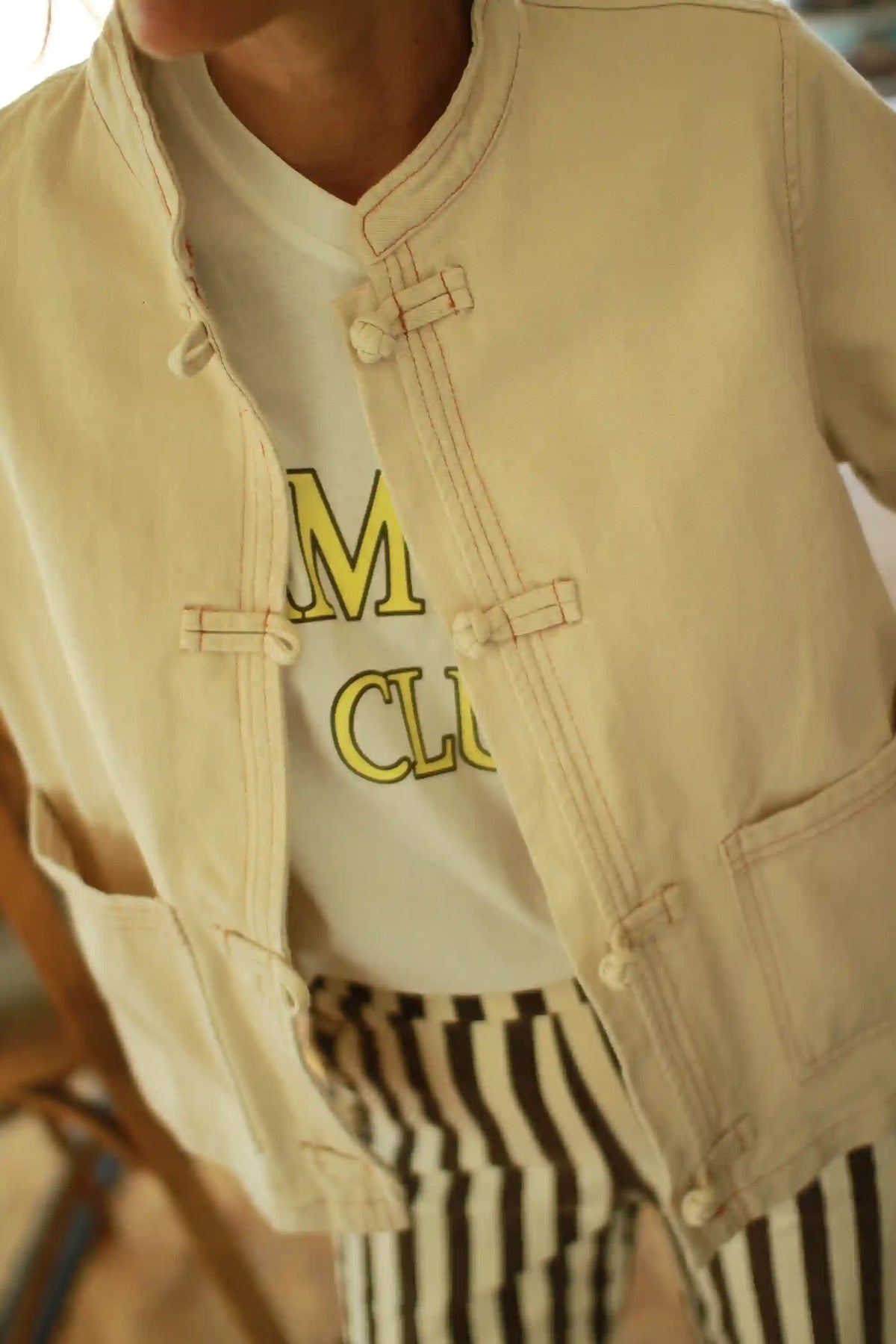 Veste "Gabrielle" écru