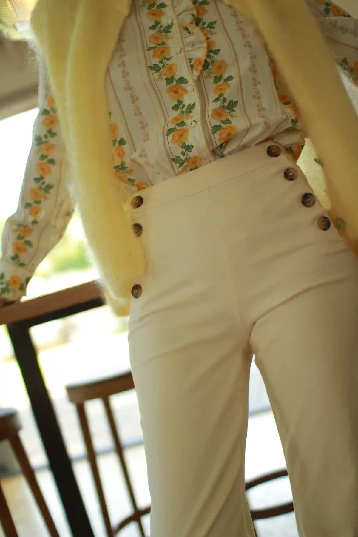 Pantalon "Corvette" Ivoire