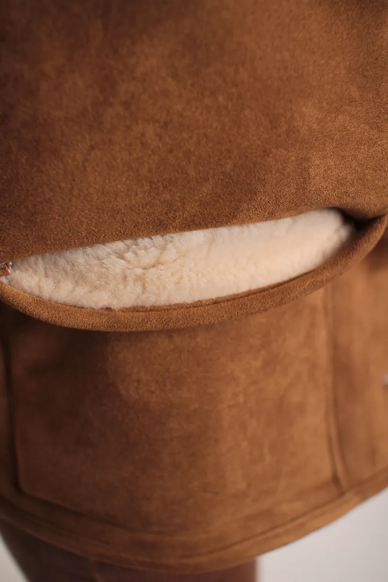 Manteau Oural suedine