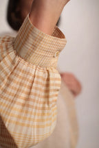 Chemise Caroline carreaux Beige