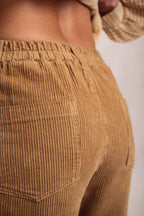 Pantalon Victor Velours côtelé Beige