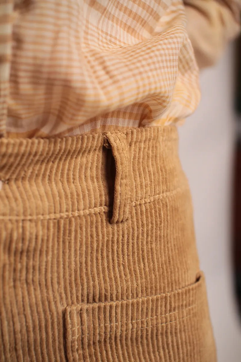 Pantalon Victor Velours côtelé Beige