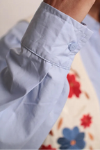 Chemise Boss bleu chambré