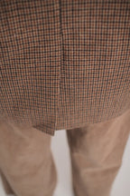 Veste Gustin marron pied de poule