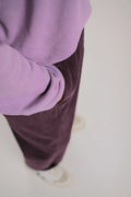 pantalon Arty velours Prune