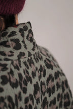 Veste Yoko Kimono Leopard Kaki