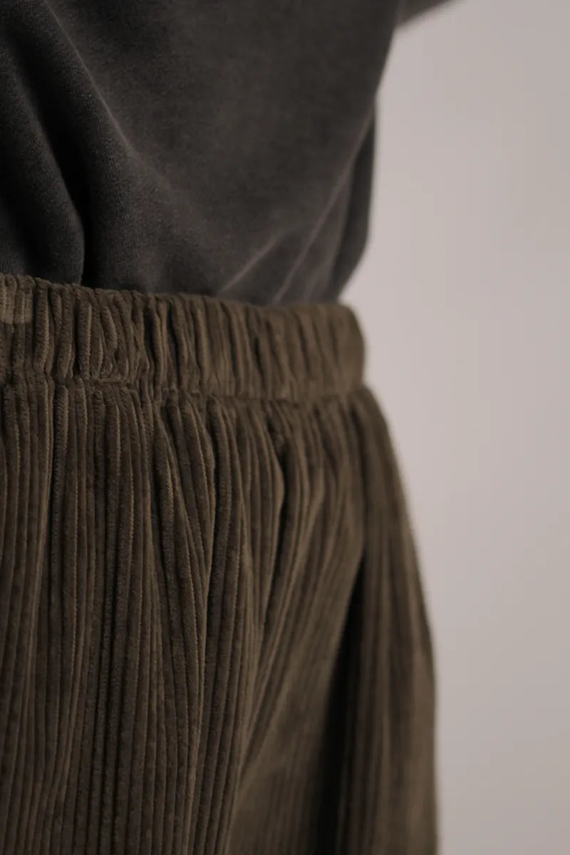 pantalon Arty velours Kaki