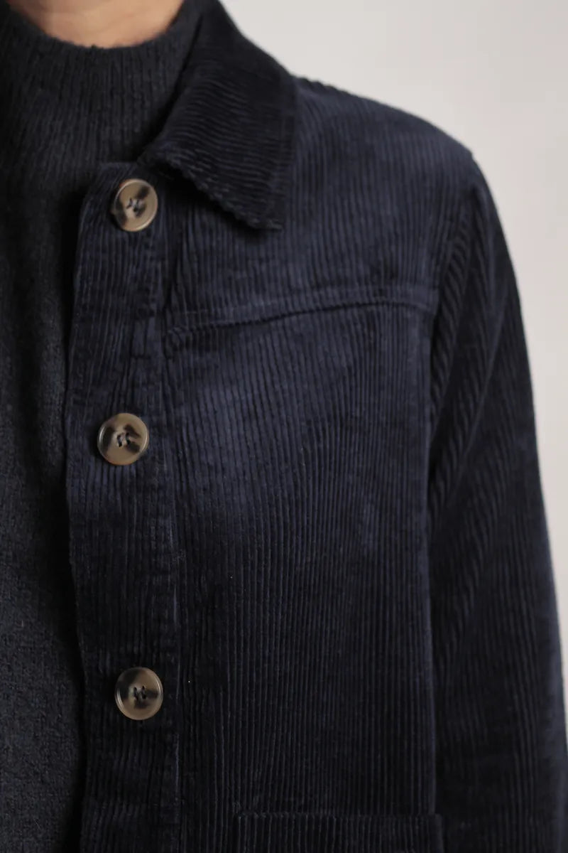 veste Gina velours côtelé marine