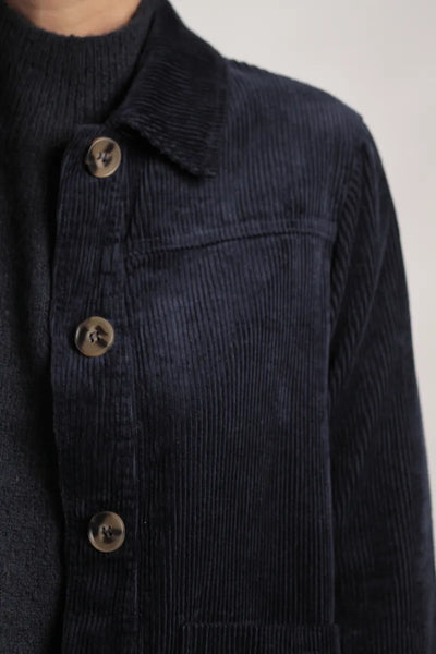 Veste Gina velours côtelé bleu marine