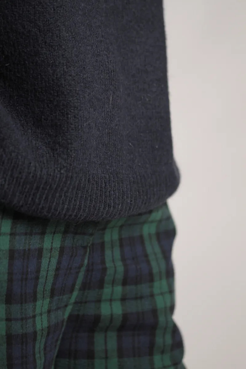 Pull Manuela Mohair/Laine Bleu Marine