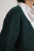 Gilet Esperance Mohair Vert Emeraude