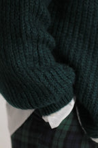 Gilet Esperance Mohair Vert Emeraude