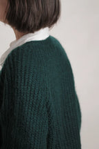 Gilet Esperance Mohair Vert Emeraude