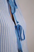 Chemisier Constance rayé bleu ciel
