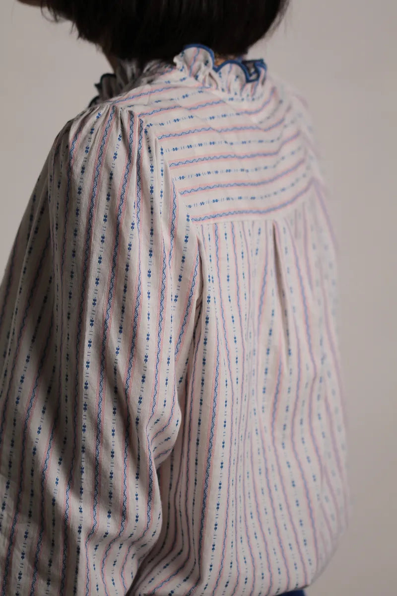 chemise Nelly Rayée Rose&bleu