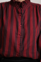 Chemise Victoire bordeaux/marine