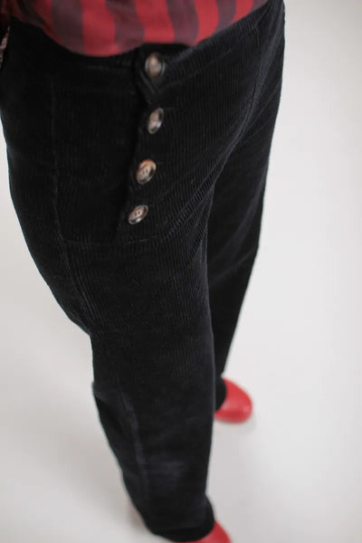 Pantalon Corvette velours côtelé Bleu Marine