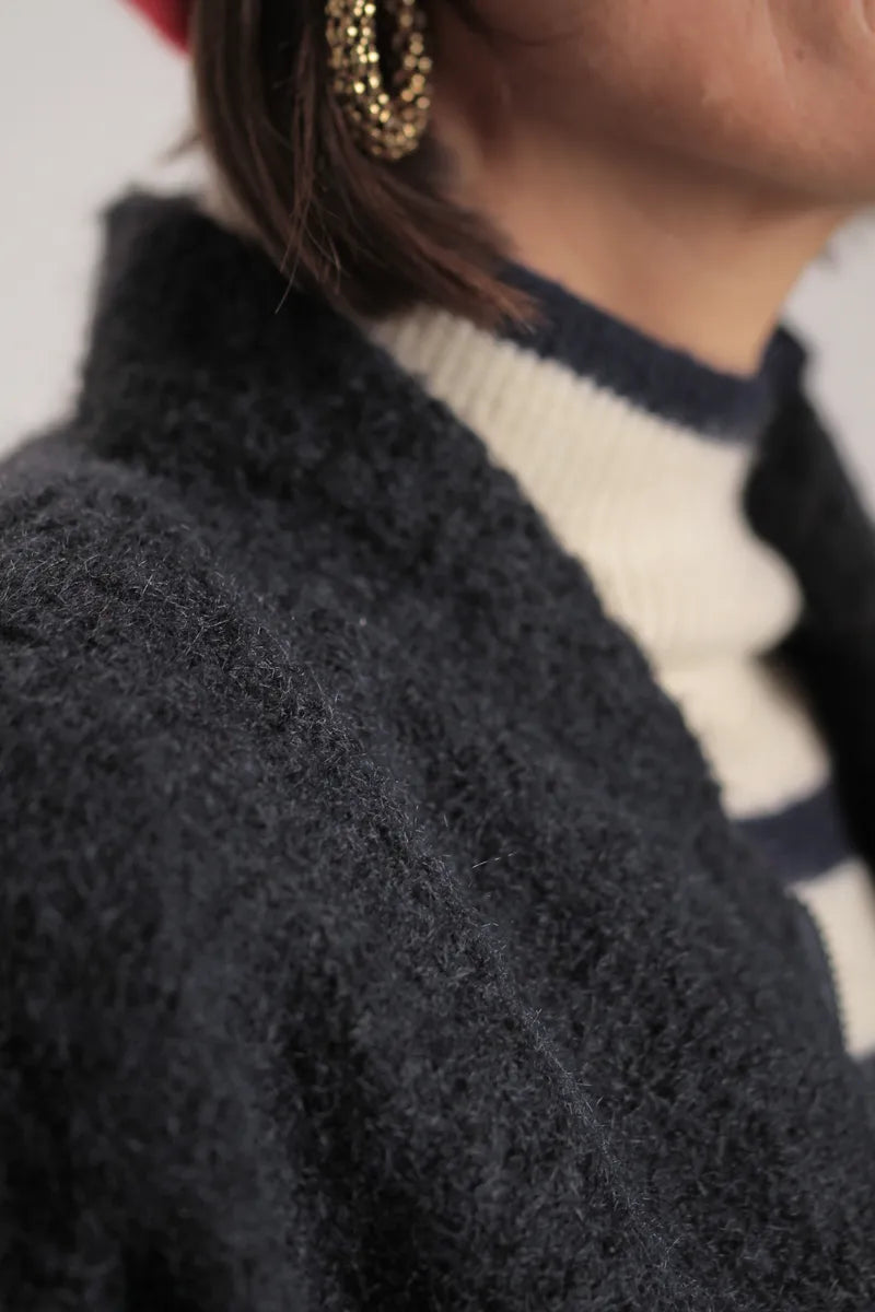 Veste Oxford bleu marine