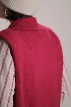Gilet Martine Cerise
