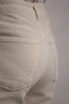 Pantalon Sunny Velours côtelé Ecru