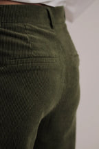Pantalon Perline velours côtelé Vert