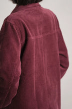 Veste Gina velours côtelé prune