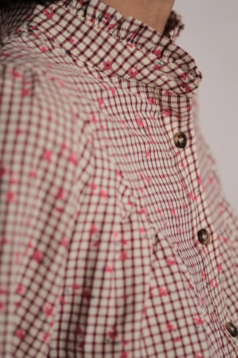 Chemisier Thérese Bordeaux