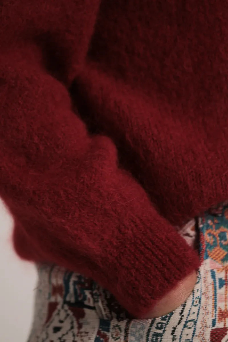 Pull Burgundy Rouge