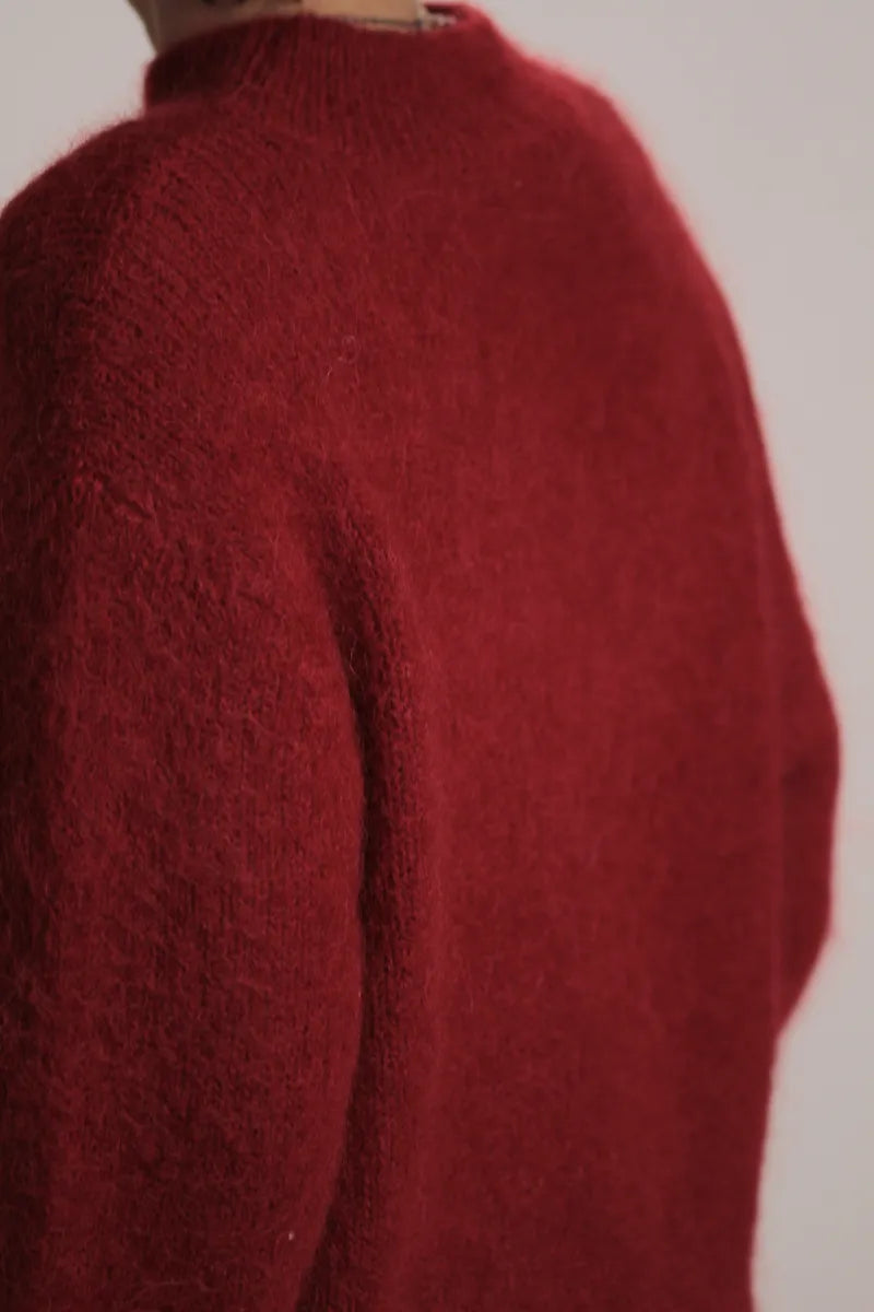 Pull Burgundy Rouge