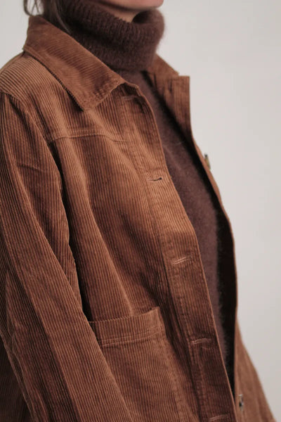 Veste Gina velours côtelé marron