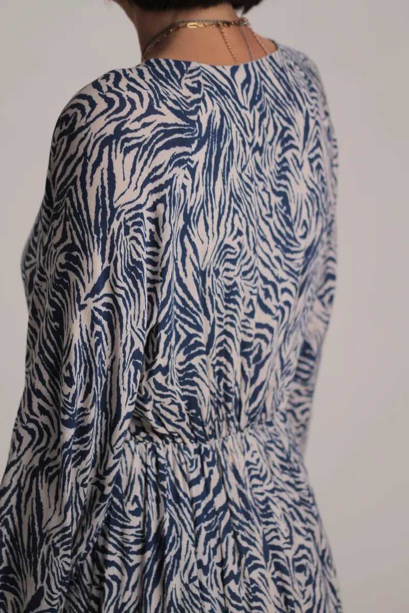 Robe longue Savane Bleu