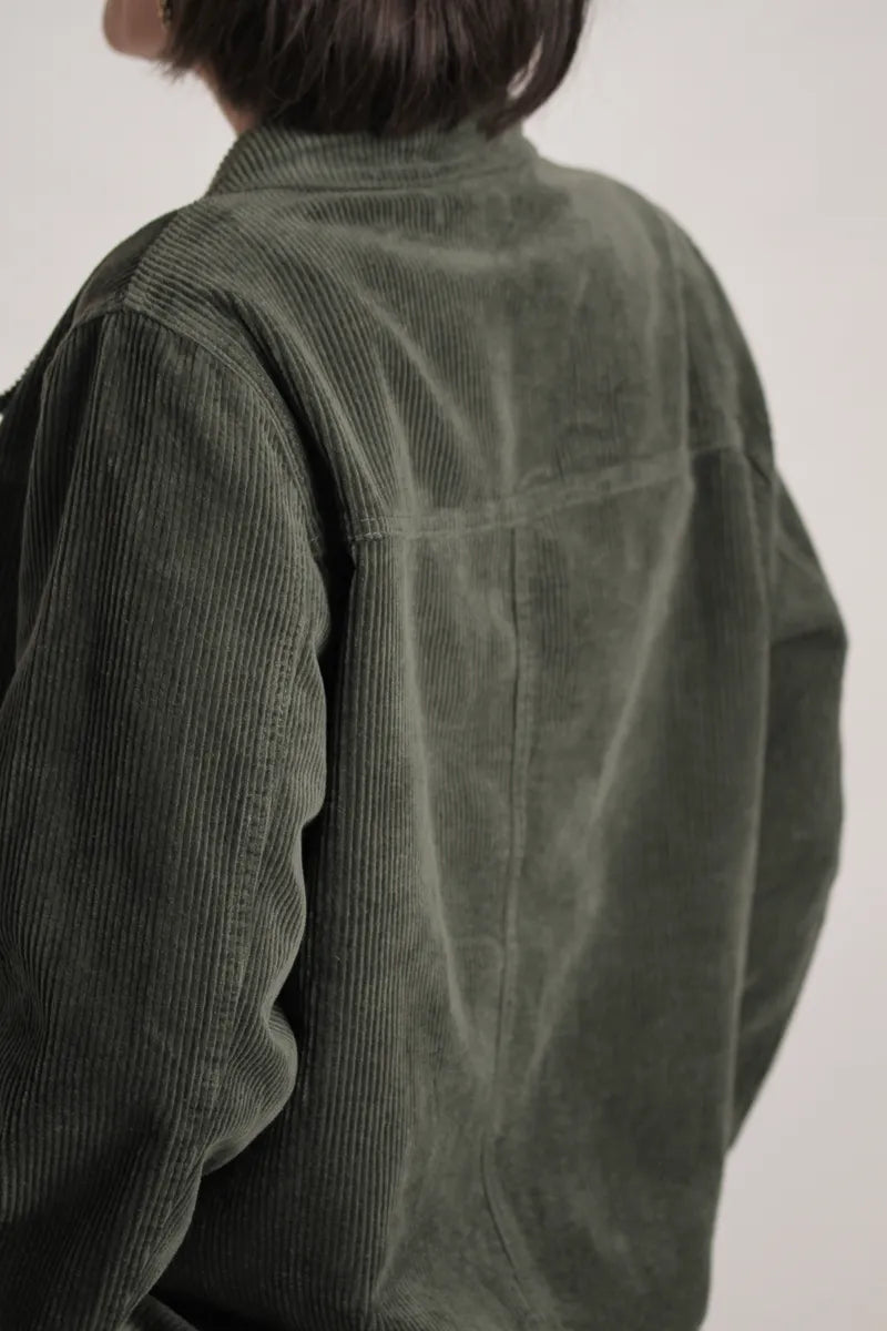 Veste Gina velours côtelé vert kaki