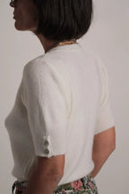 Pull Alpaga Liseron Blanc cassé