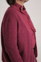 Gilet Alpaga bordeaux