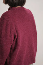 Gilet Alpaga bordeaux