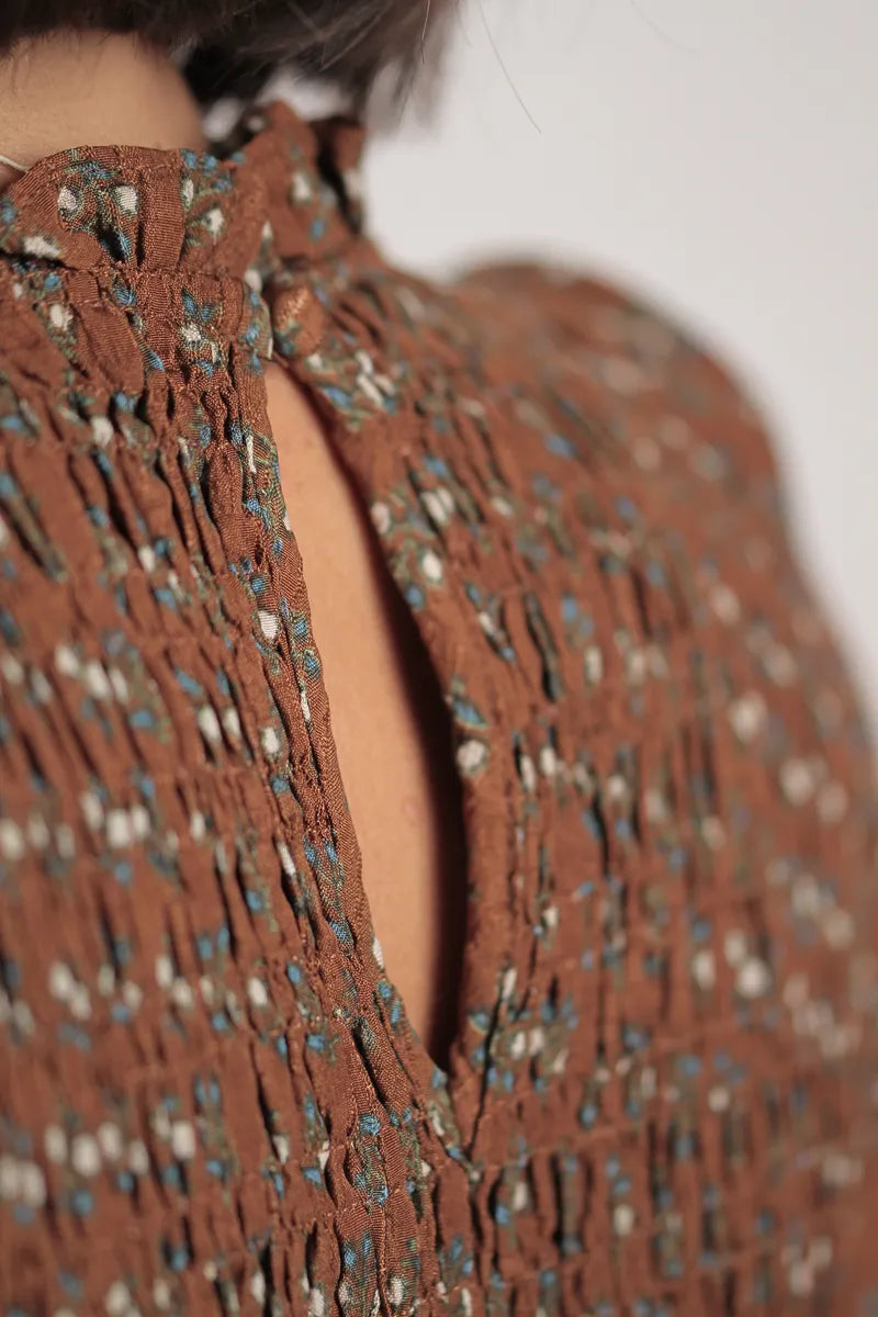 Chemisier Bichette chocolat