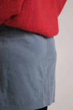 Jupe Jerry velours cotelé bleu jeans