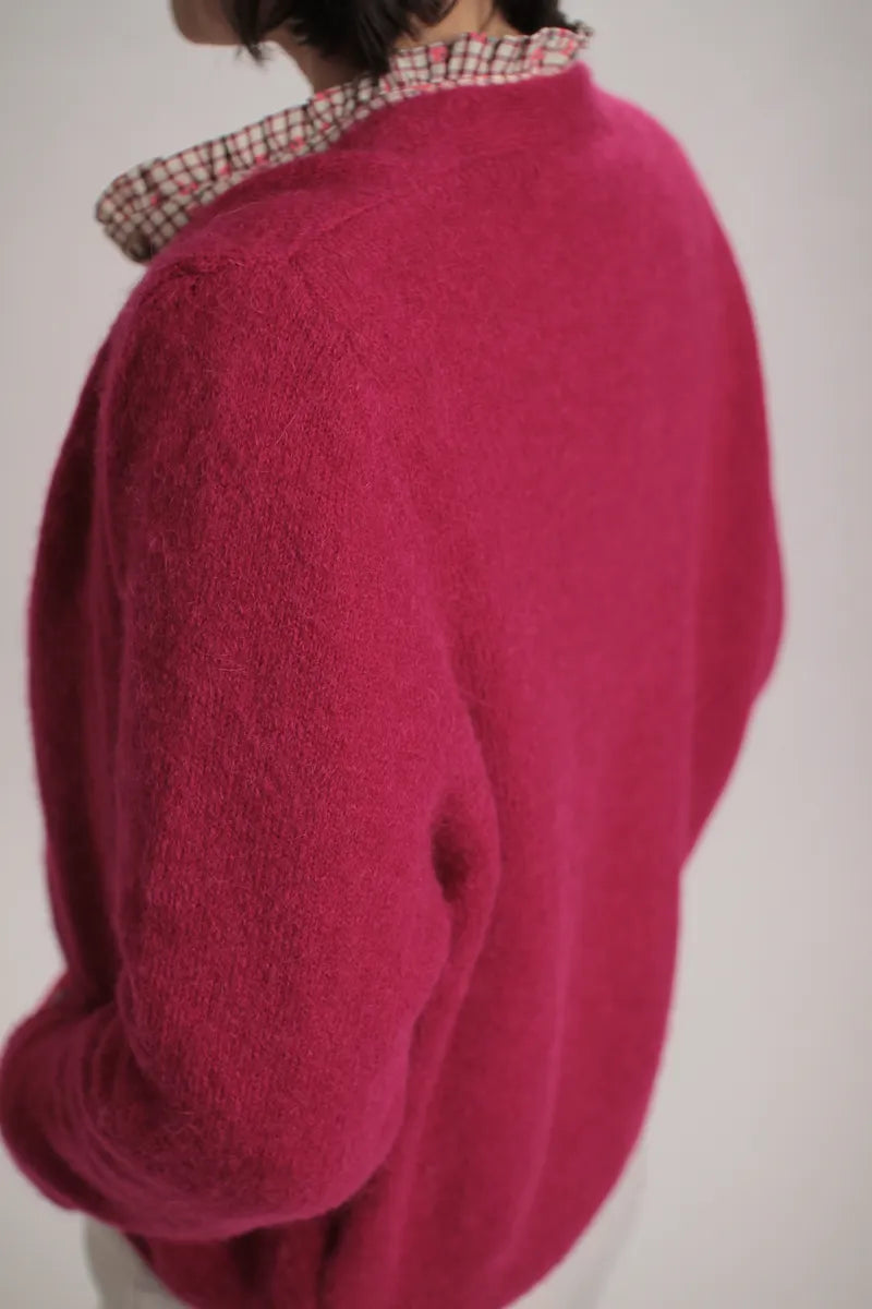 Gilet Alpaga Cerise