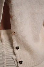 Pull Marion dos en V Crème