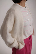 Gilet manche longue Cassandre Mohair