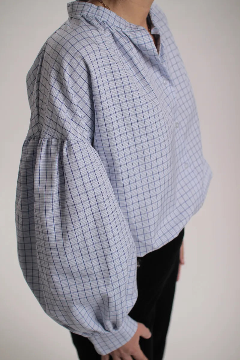 Chemise Cambridge à carreaux bleu