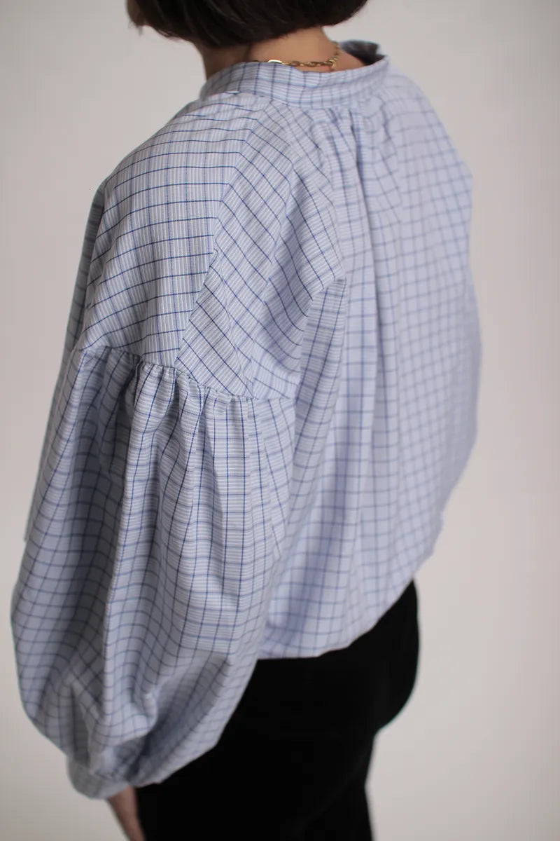 Chemise Cambridge à carreaux bleu