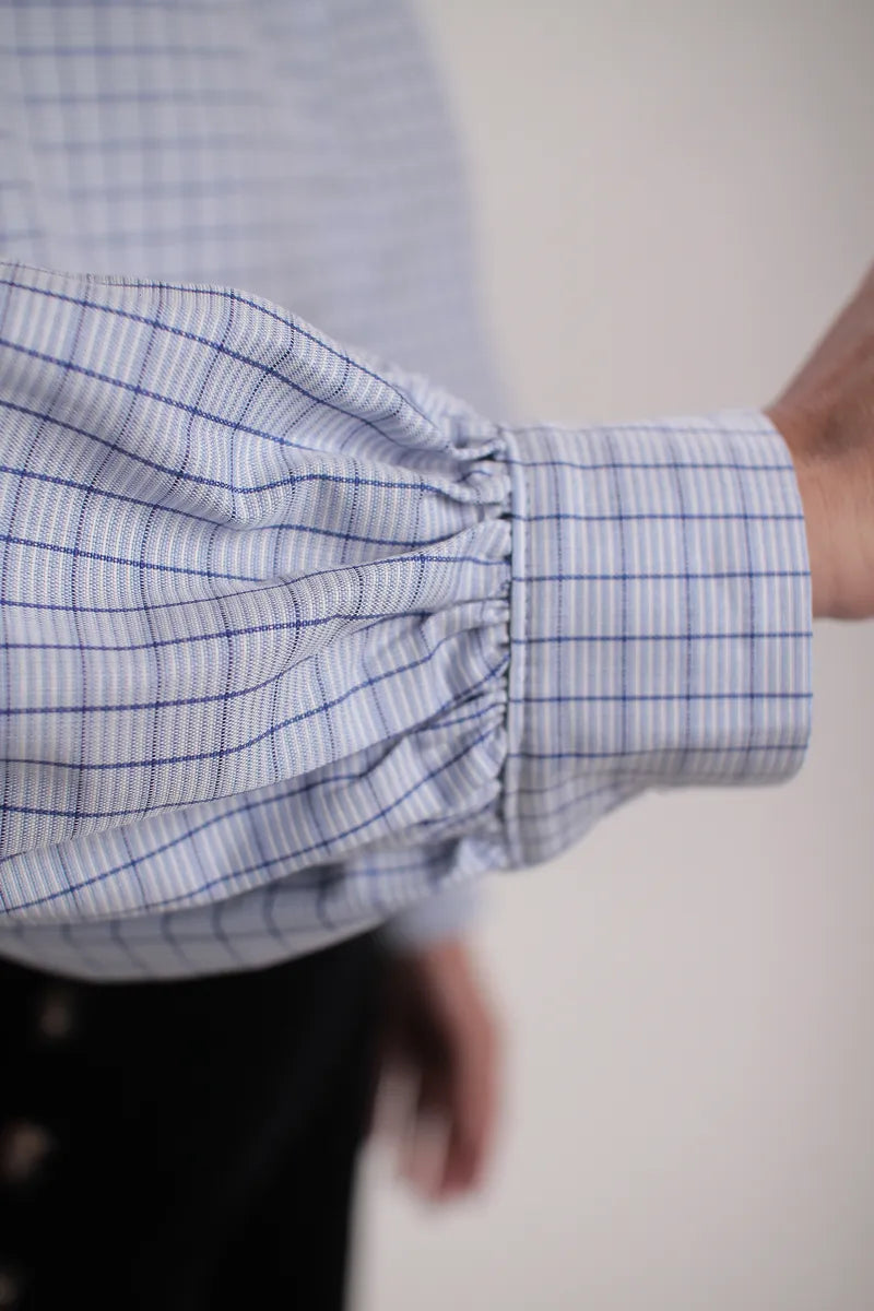 Chemise Cambridge à carreaux bleu