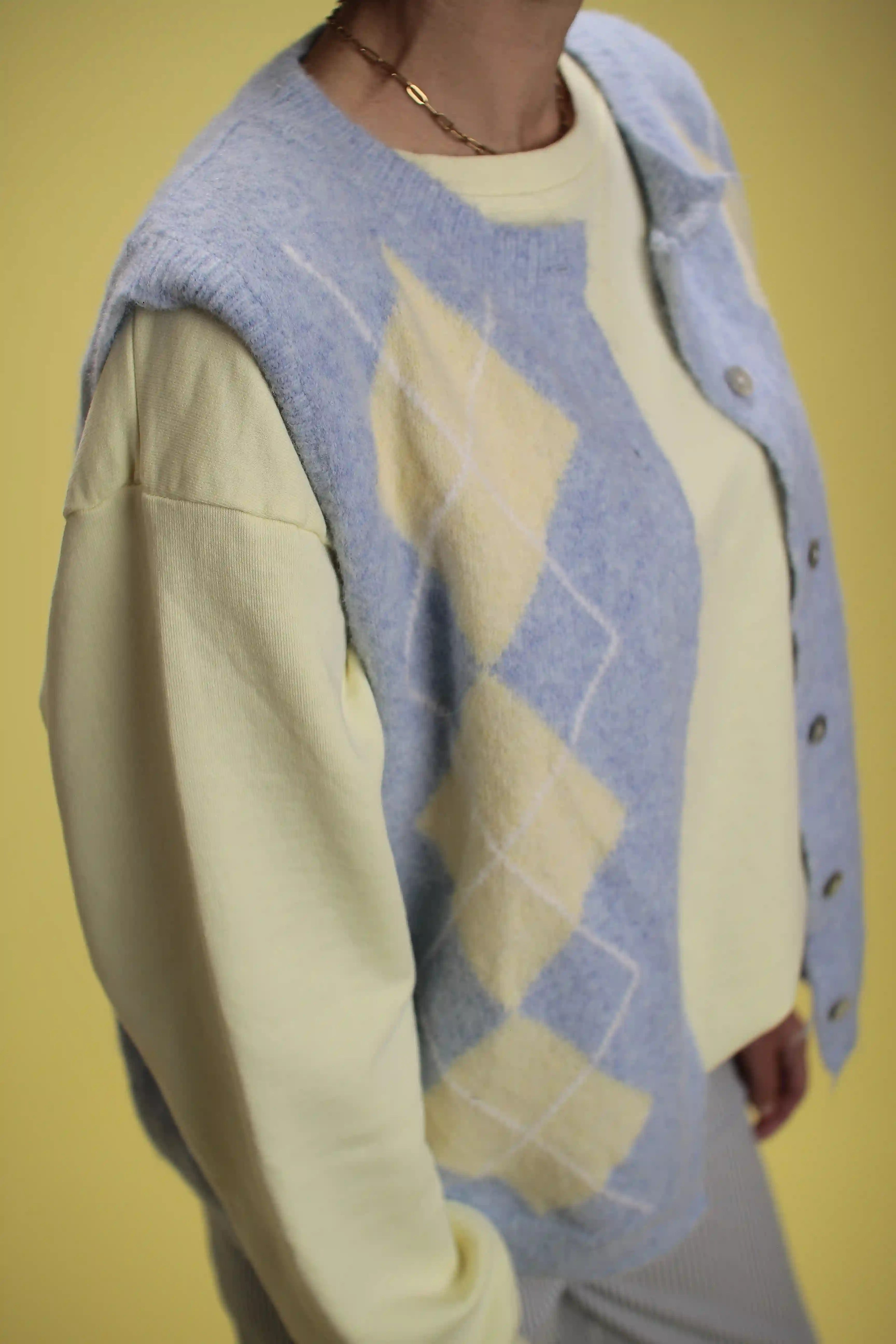 Gilet Geri bleu/jaune