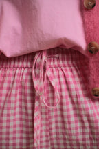 Pantalon Bardot Vichy Rose