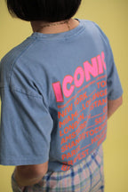 T-shirt Iconic bleu